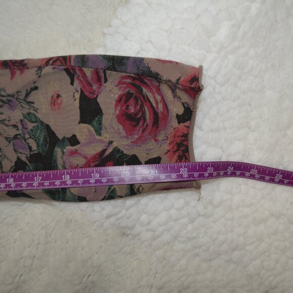 Made in Italy sweatshirt, neutral toned with rose print and sequin heart M - Picture 12 of 16